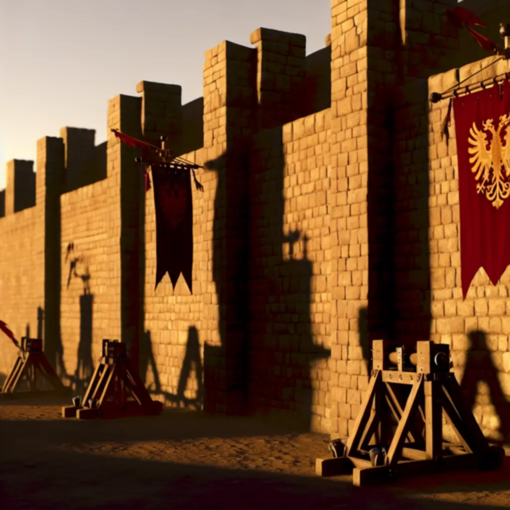 Epicka scena oblężenia w Age of Empires IV o złotej porze