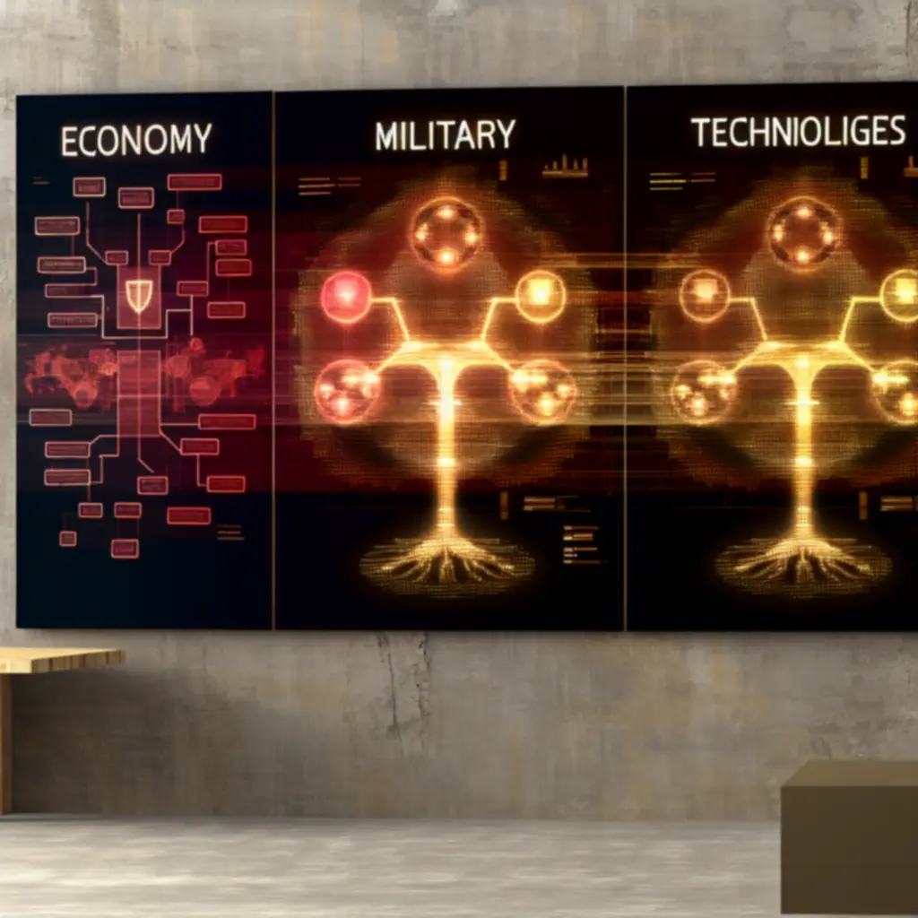 Interaktywne drzewko technologiczne – warstwy ekonomii i wojska