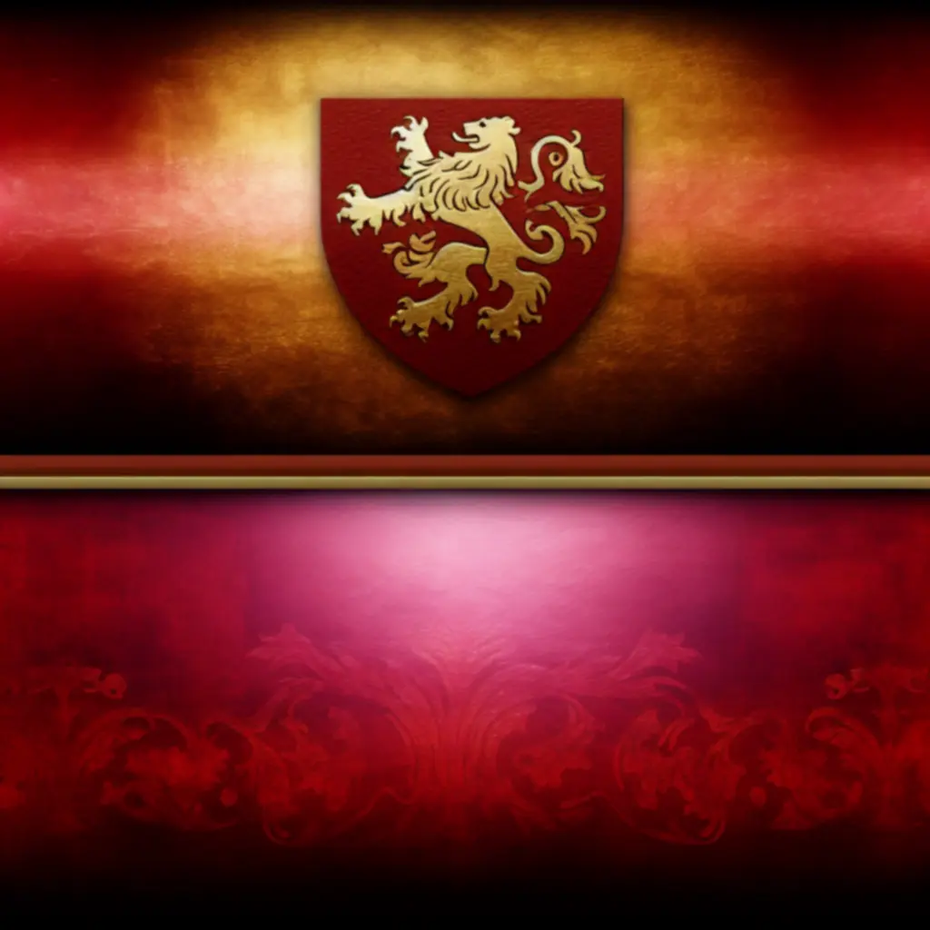 Czerwono-złote godło Age of Empires IV