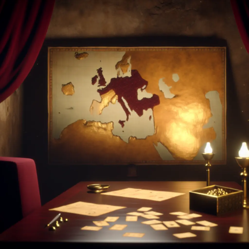 Kadr z epickiej bitwy w Age of Empires IV – zamek o zachodzie słońca